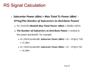 LTE Features, Link Budget & Basic Principle | PDF