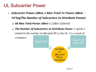LTE Features, Link Budget & Basic Principle | PDF