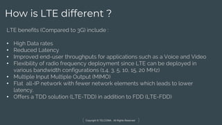LTE Fundamentals Training and Certification by TELCOMA Global | PPTX