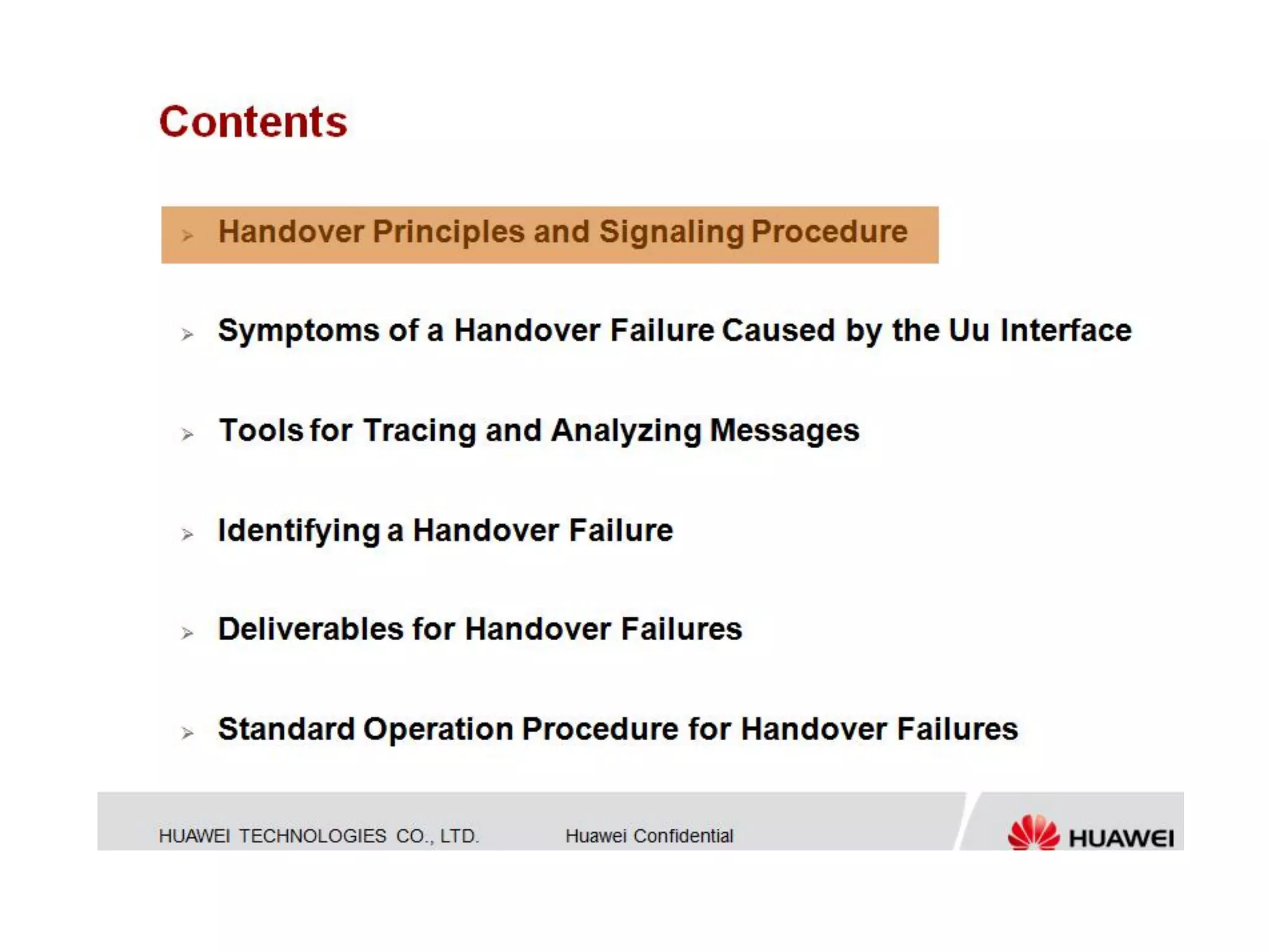 Huawei - Lte handover troubleshooting