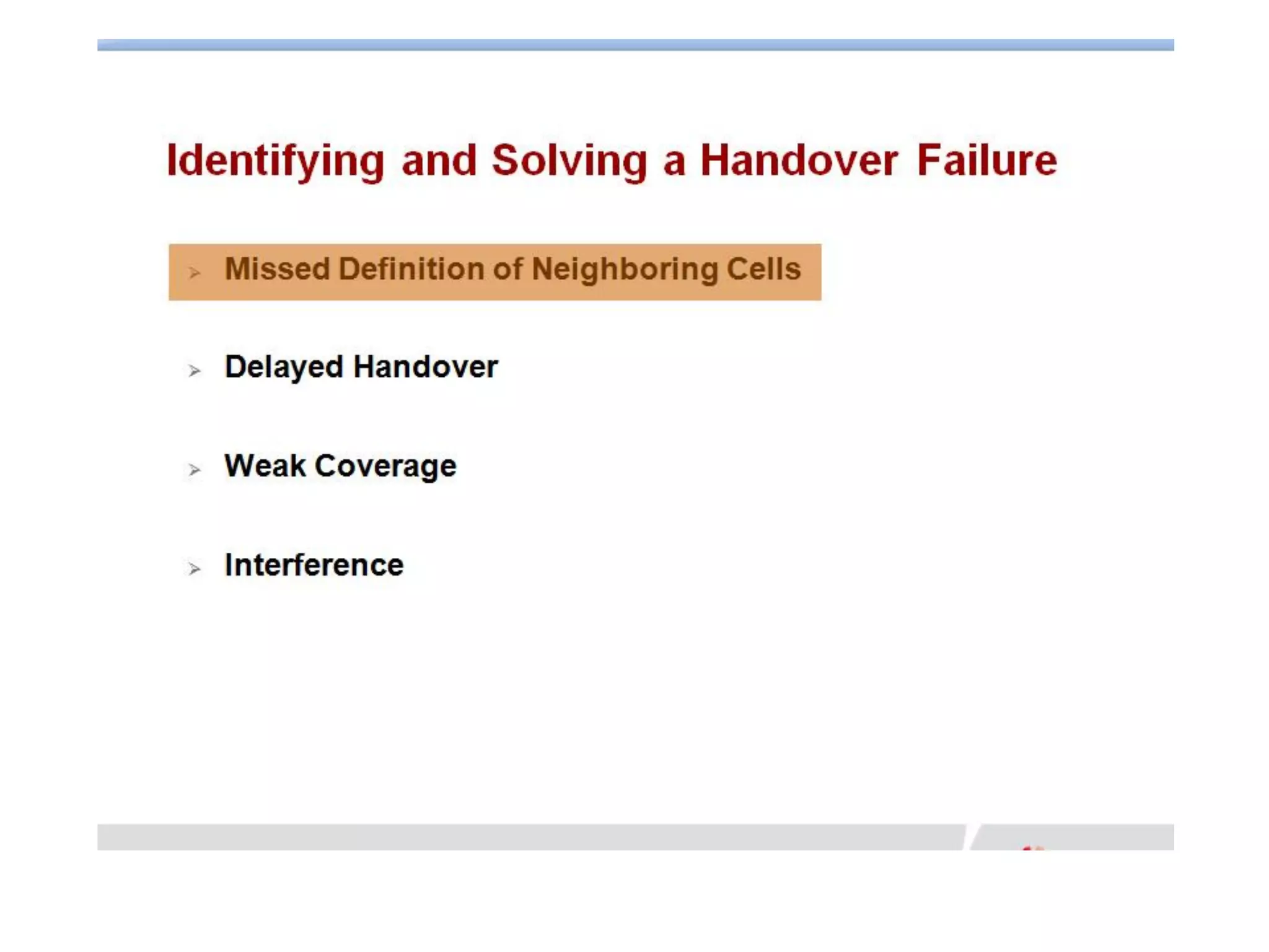 Huawei - Lte handover troubleshooting