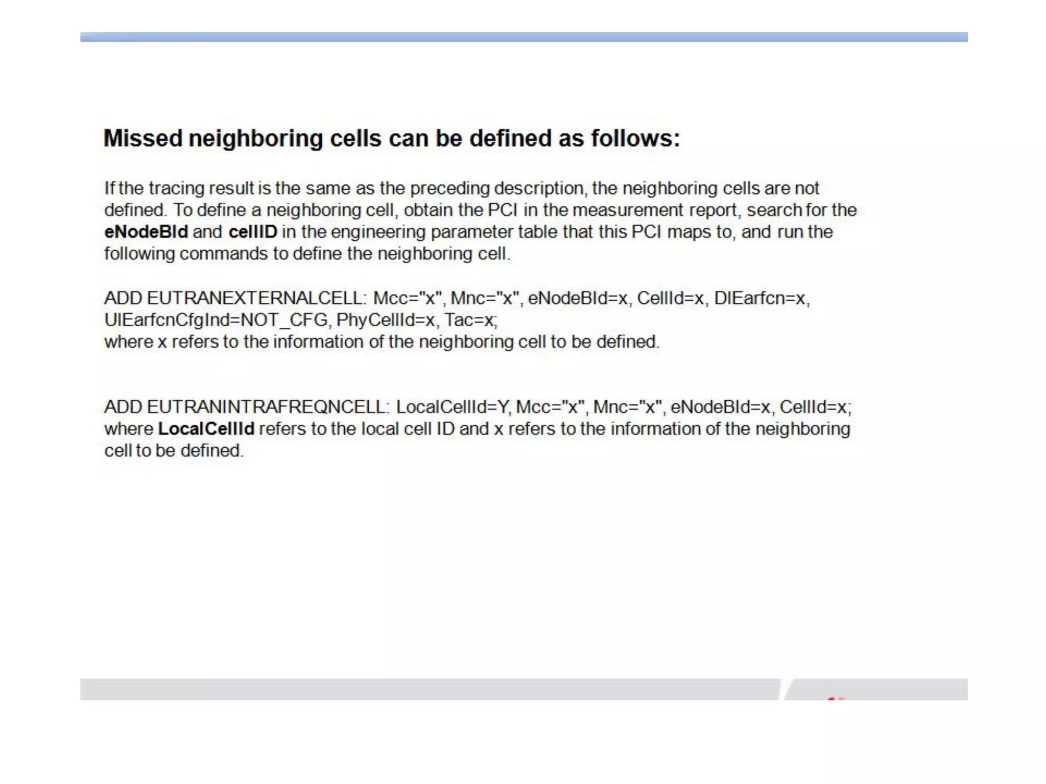 Huawei - Lte handover troubleshooting