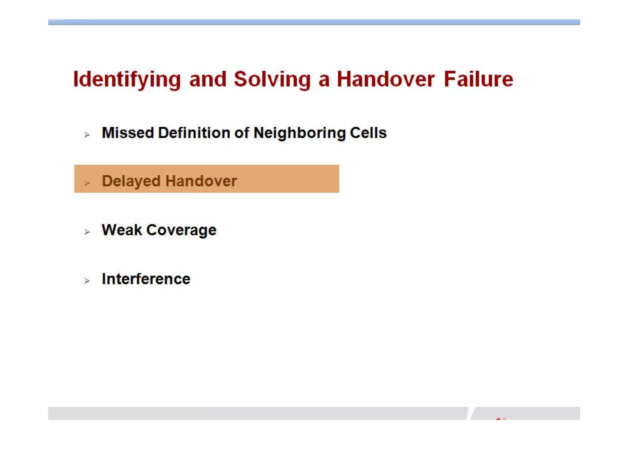 Huawei - Lte handover troubleshooting