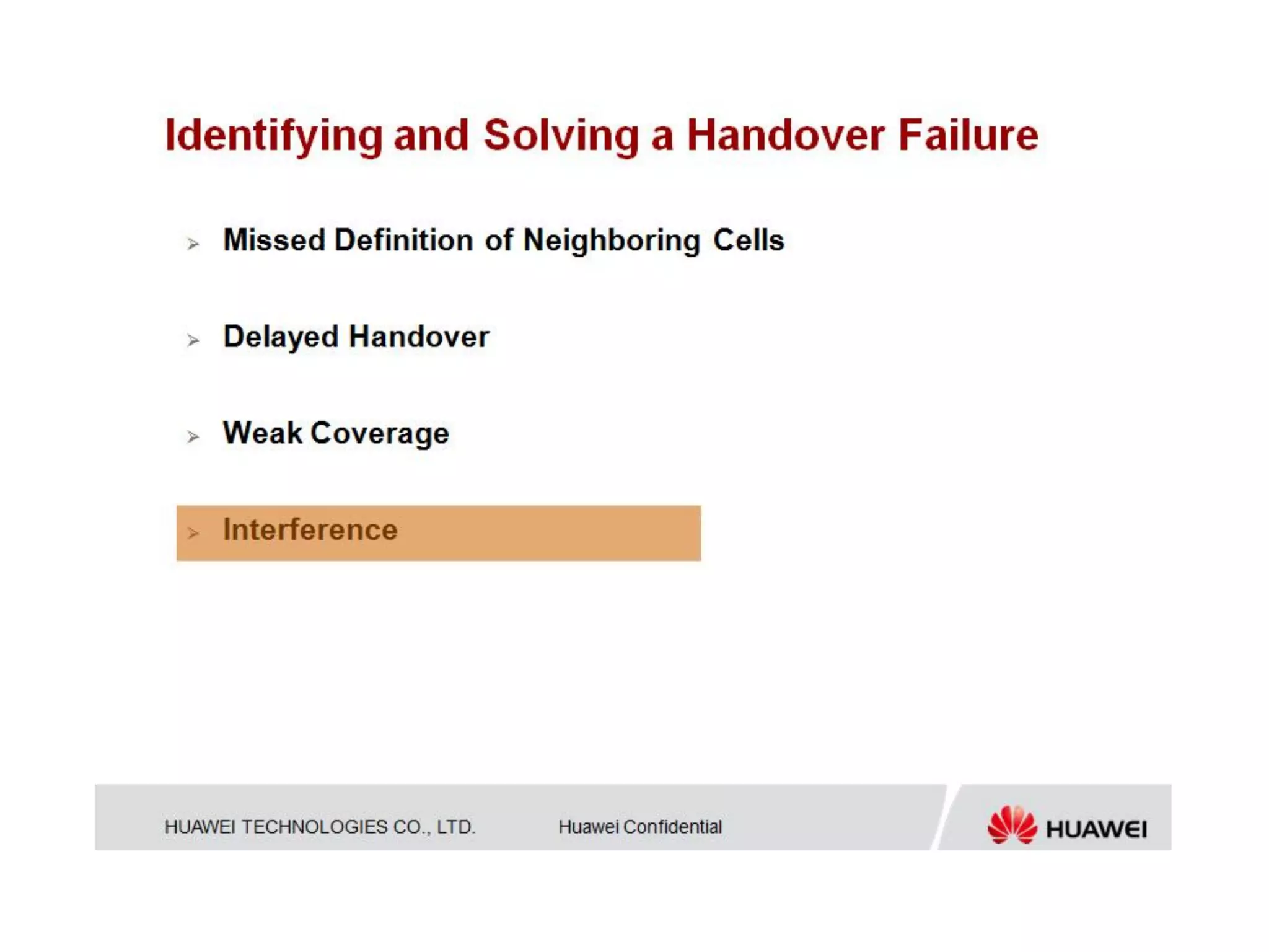 Huawei - Lte handover troubleshooting
