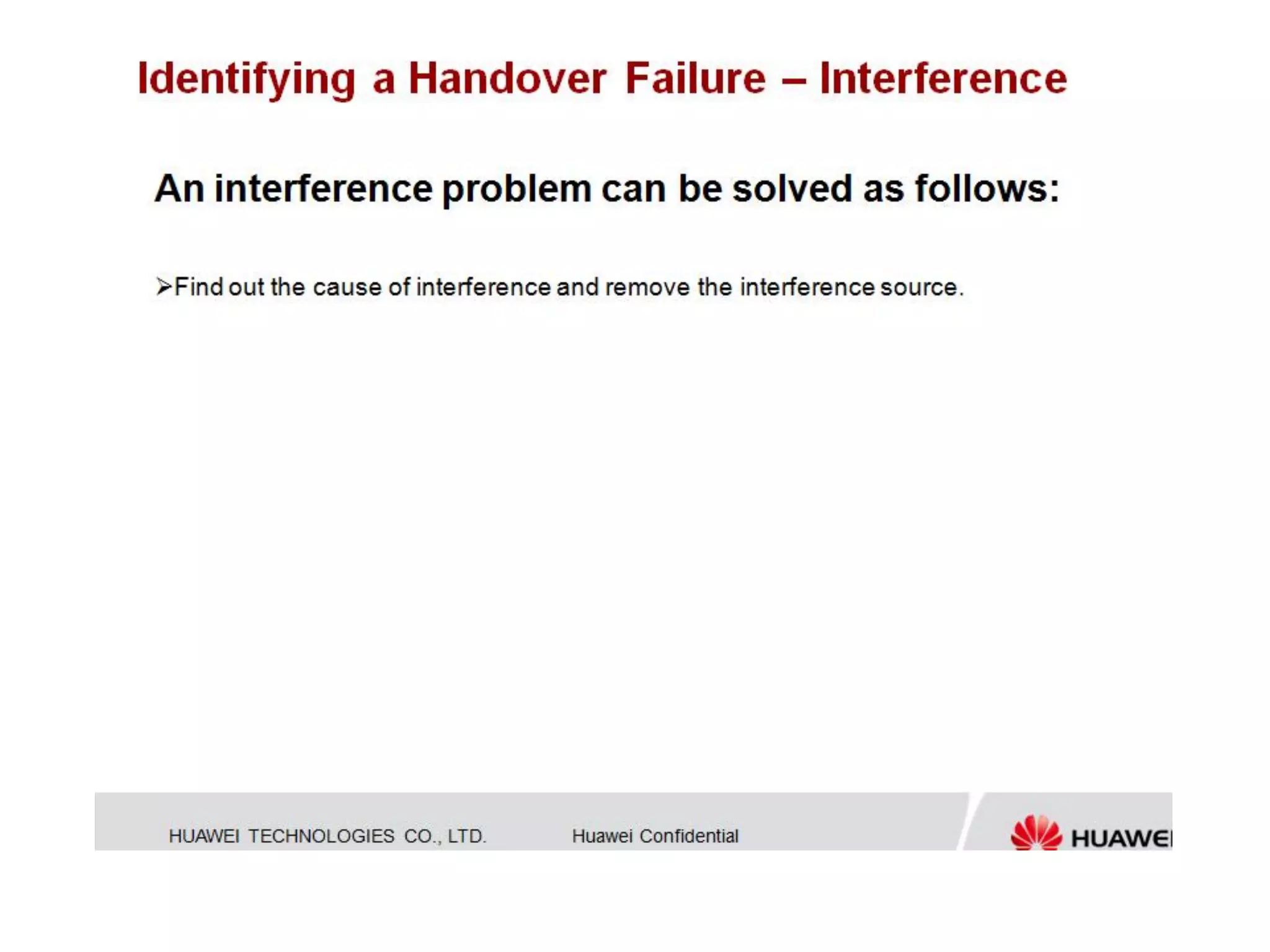 Huawei - Lte handover troubleshooting
