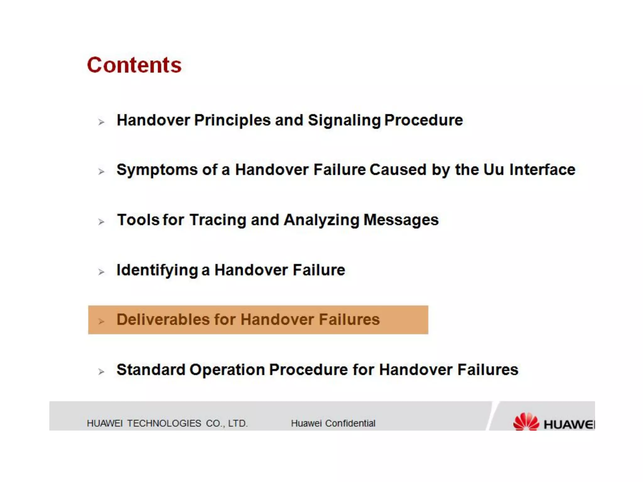 Huawei - Lte handover troubleshooting