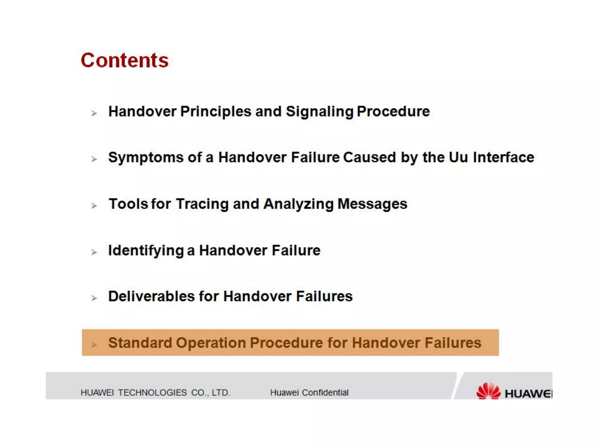 Huawei - Lte handover troubleshooting