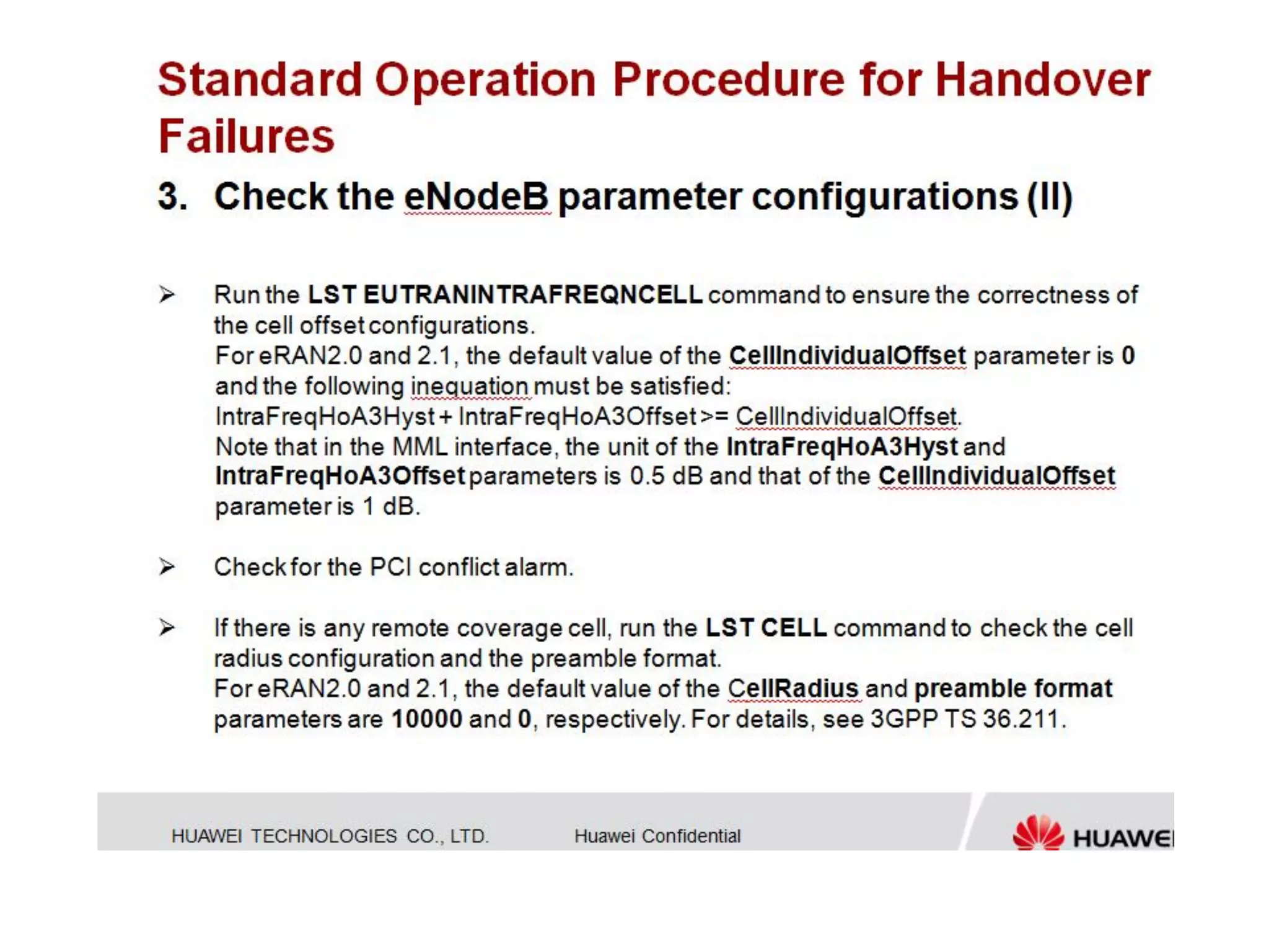 Huawei - Lte handover troubleshooting