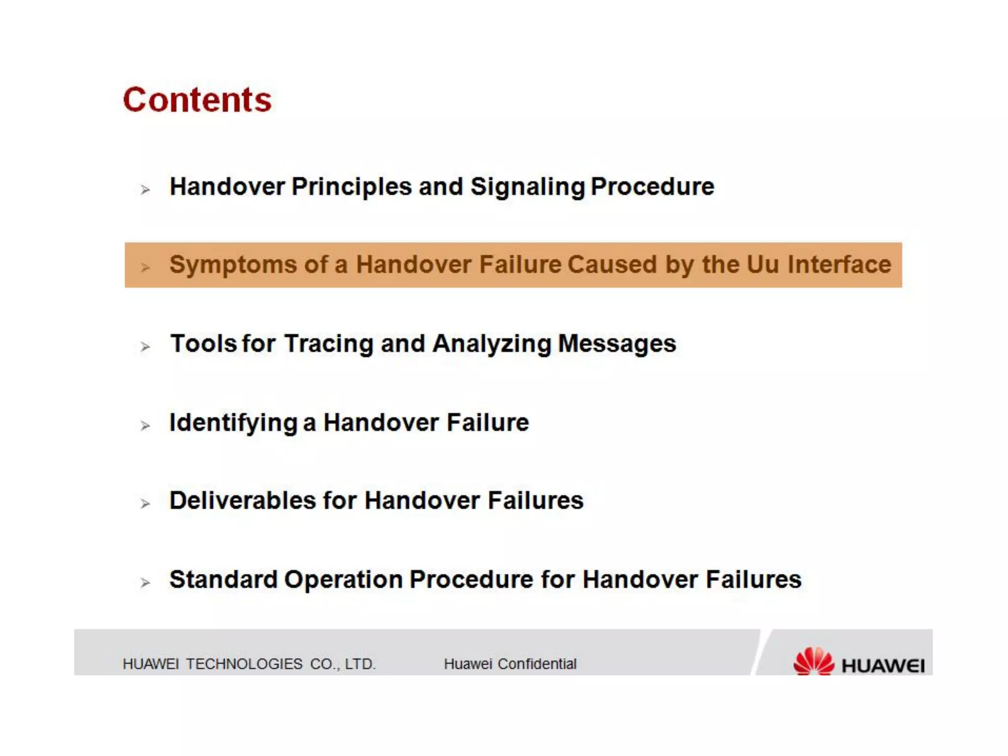 Huawei - Lte handover troubleshooting