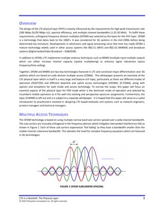 LTE in a Nutshell: Pysical Layer | PDF