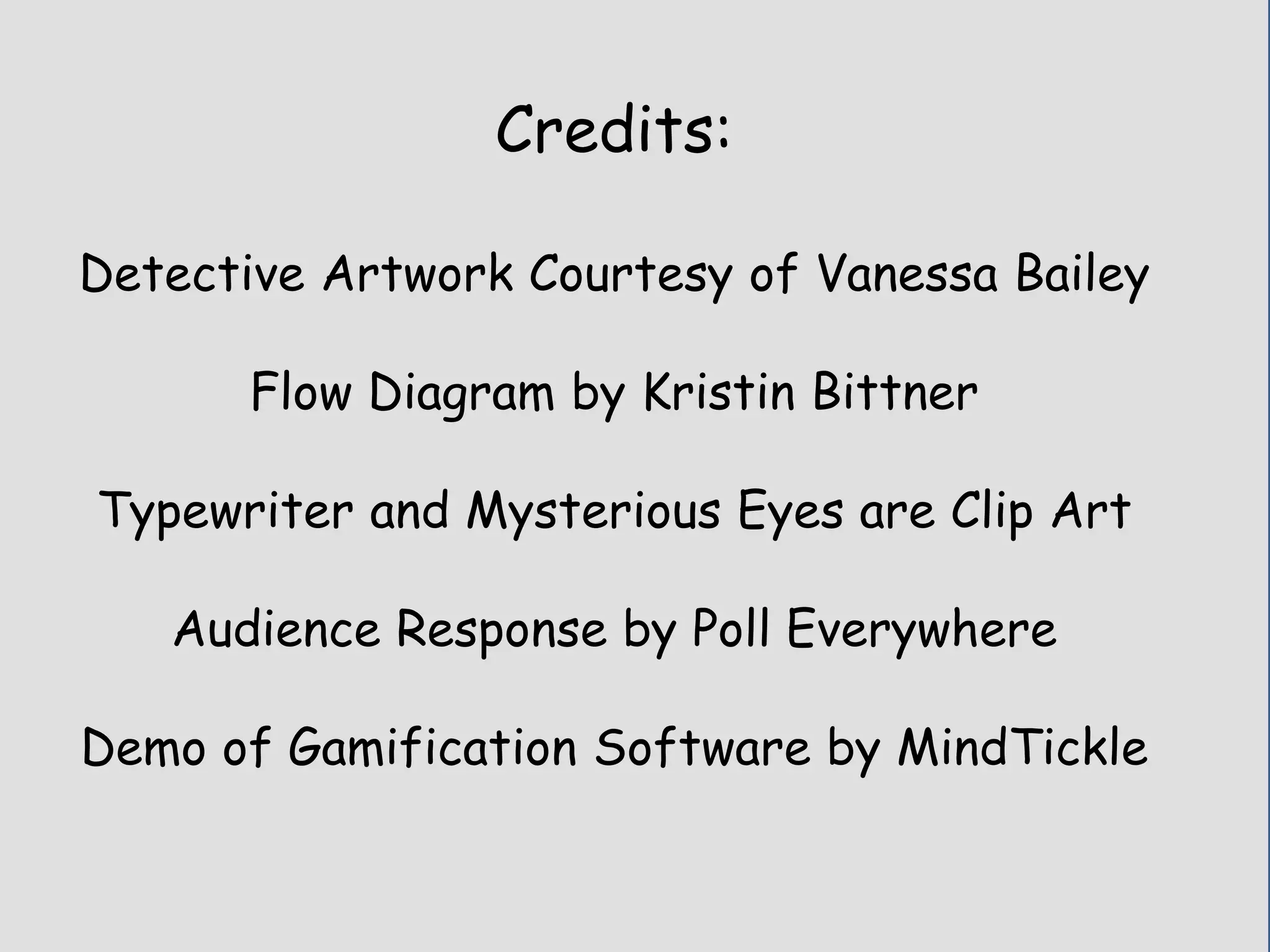 So what detective team was the most helpful in
solving the mystery? Who were the winners?
 