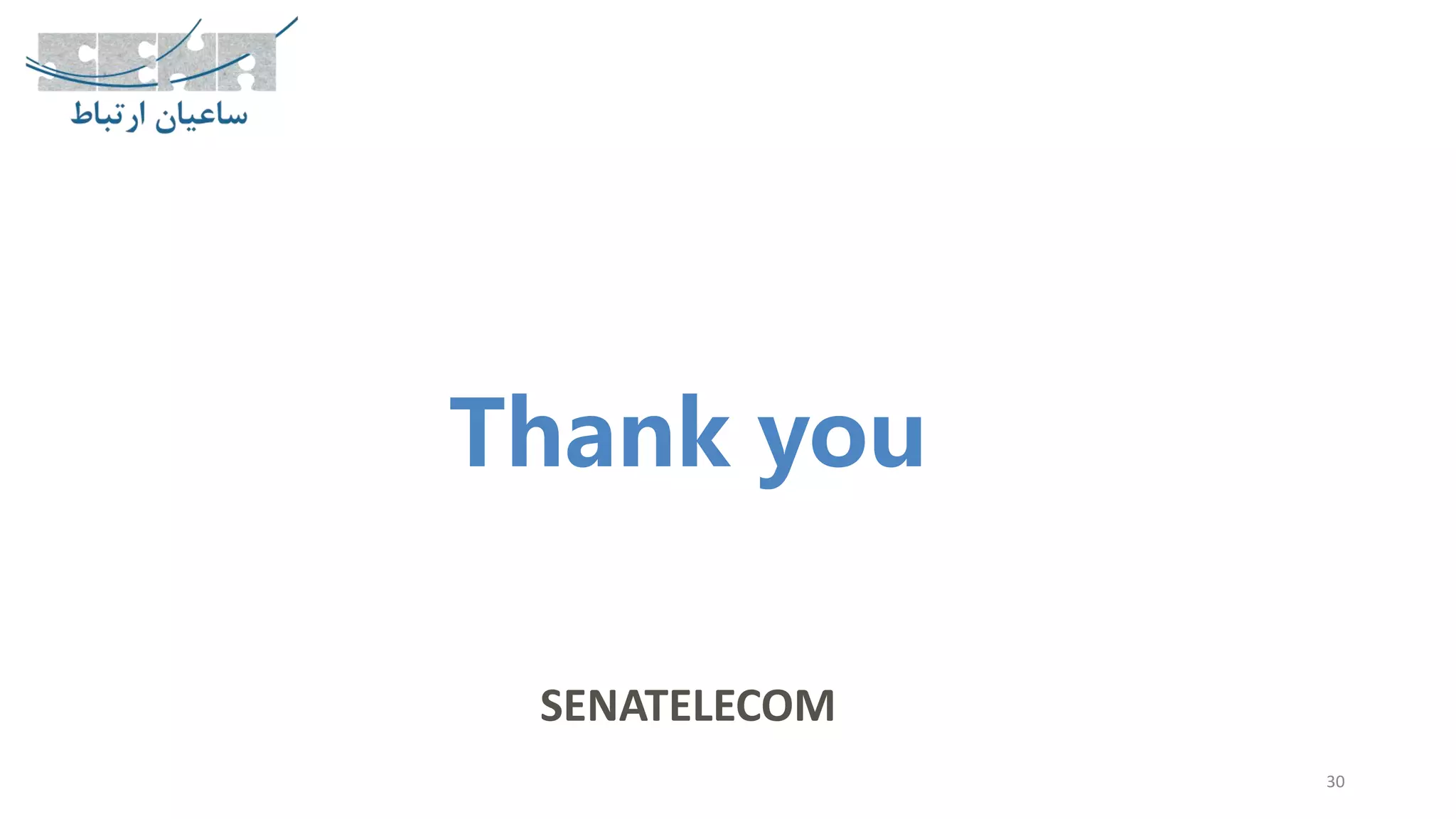SENATELECOM
30
Thank you
 