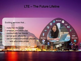 2.6.2010
Exciting services that…
• make her life easier
• entertain and inform her
• connect with her friends
• let her work efficiently
• can be used everywhere always
• … with affordable prices
 