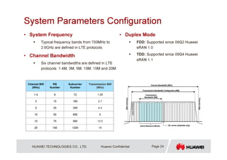 Lte radio network planning huawei | PDF