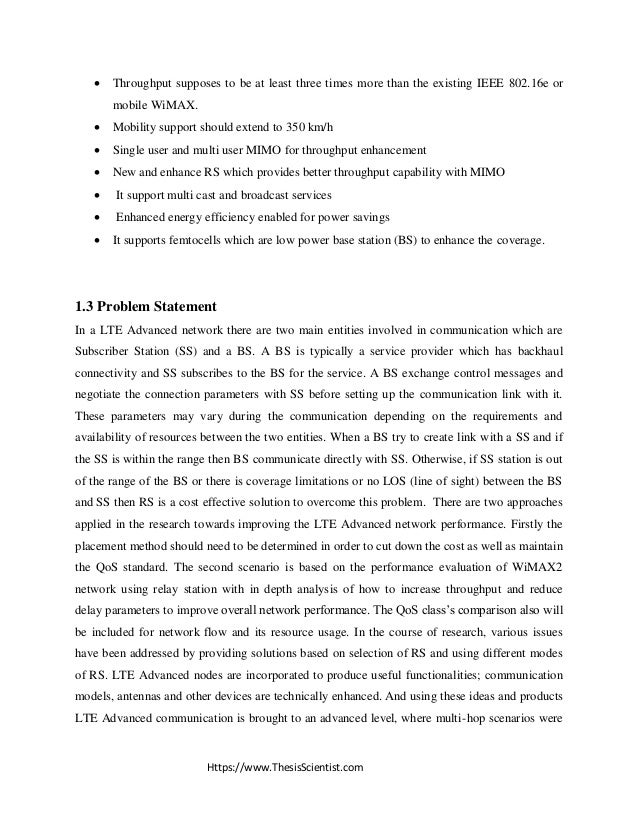 Master thesis wimax