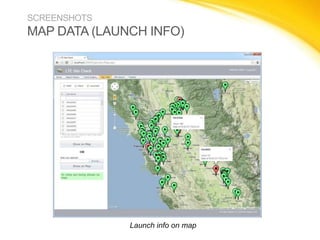 SCREENSHOTS

MAP DATA (LAUNCH INFO)

Launch info on map

 