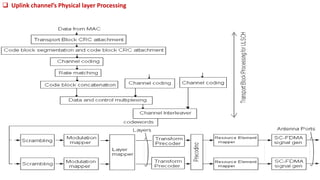  Uplink channel’s Physical layer Processing
 