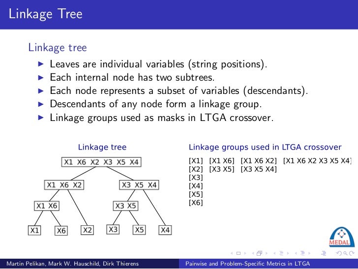 Pairwise and Problem-Specific Distance Metrics in the Linkage Tree Ge…