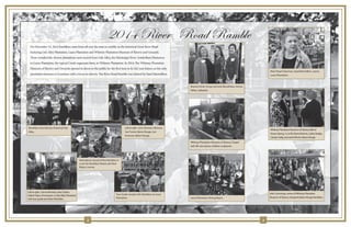 2 3
2014 River Road Ramble
On December 13, 2014 Ramblers came from all over the state to ramble on the historical Great River Road
featuring Oak Alley Plantation, Laura Plantation and Whitney Plantation Museum of Slavery and Grounds.
Three wonderfully diverse plantations were toured from Oak Alley, the Mississippi River Antebellum Plantation
to Laura Plantation, the typical Creole sugarcane farm, to Whitney Plantation. In 2014, The Whitney Plantation
Museum of Slavery and Grounds opened its doors to the public for the first time in its 262 year history as the only
plantation museum in Louisiana with a focus on slavery. The River Road Ramble was chaired by Sand Marmillion.
Ramblers view famous historical Oak
Alley.
Roxana Usner, Sonya LaComb-Boudreaux, Anissa
Talley; Lafayette.
Whitney Plantation Museum of Slavery Chapel
with life size slavery children sculptures.
JohnCummings,ownerofWhitneyPlantation
MuseumofSlavery,transportsBatonRougeRamblers.Laura Plantation Dining Room.
Whitney Plantation Museum of SlaveryWall of
Honor (facing Lt. to Rt.) Nona McInnis, Cathy Healey,
Carolyn Selig, and Janet Rhorer: Baton Rouge.
River Road Chairman, Sand Marmillion, owner
Laura Plantation.
Left to right: John Denison, Monroe;
Sue Turner, Baton Rouge; Jon
Emerson, Baton Rouge.
Tour Guide Joseph with Ramblers at Laura
Plantation.
Attendance record of five Rambles in
a row for Ramblers Renee and Paul
Major, Livonia.
Left to right: Donna Richard, Lake Charles;
ValerieTaylor, Shreveport, in Oak Alley Plantation
with tour guide and other Ramblers.
 