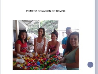 PRIMERA DONACION DE TIEMPO 
 