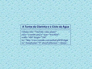 O ideal seria não jogar nada na água, mas isto é um sonho. Assim, fiquemos com o que está ao nosso alcance.Na sua sala de aula, no seu colégio, na sua casa, na sua camiseta, no seu caderno na sua cabecinha (na do papai, na da mamãe, na da vovó, na do titio), na cabeça de todo o pessoal lá de casa vai estar presente sempre o peixinho lambendo os beiços.Porque sabe que está nadando em águas limpas.