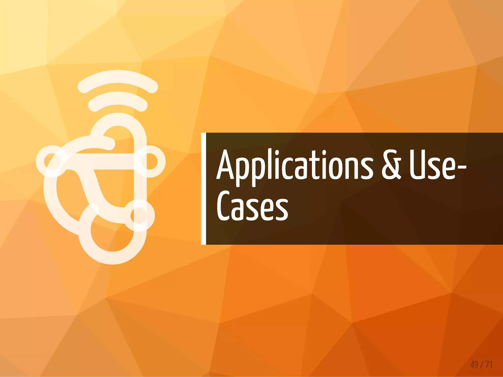 

Applications & Use-
Cases
49 / 71
 