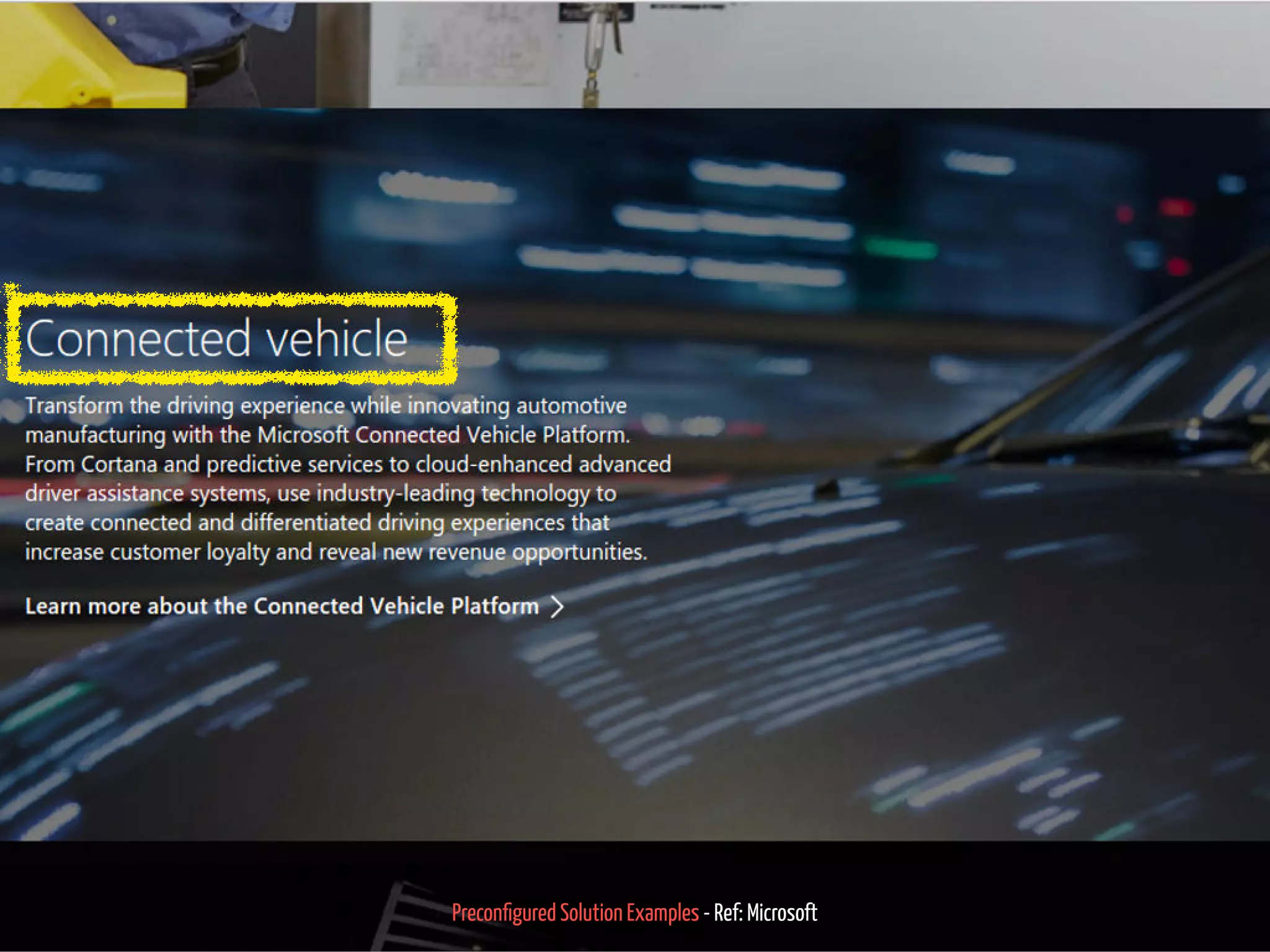 Precon gured Solution Examples - Ref: Microsoft 57 / 71
 