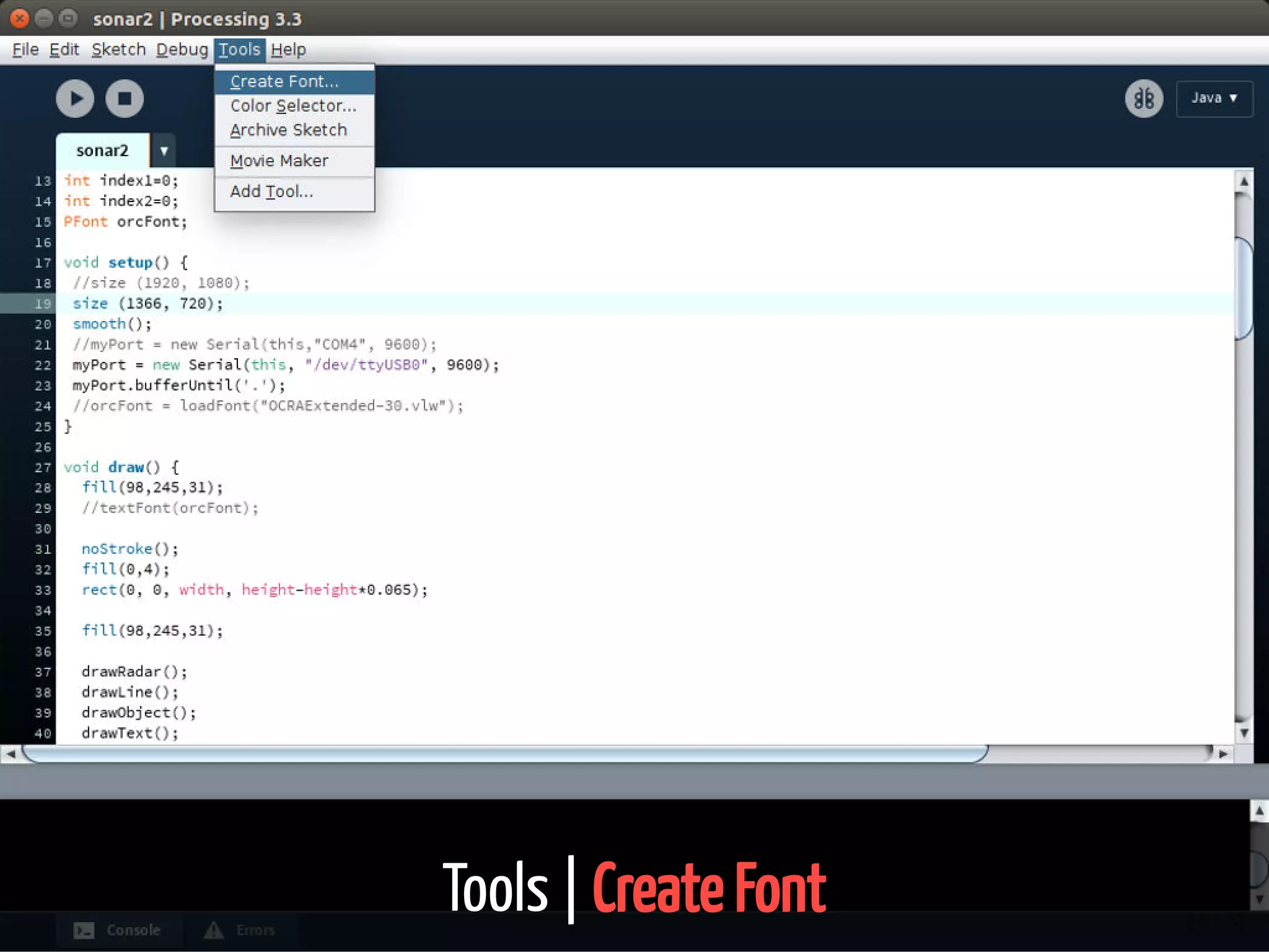 Tools | Create Font 64 / 74
 