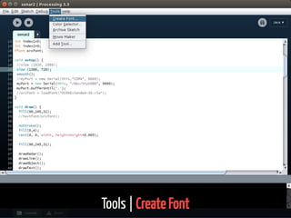 Tools | Create Font 64 / 74
 
