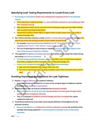 ASNT Leak Testing (LT) Level III Notes-Dr. Samir Saad | PDF