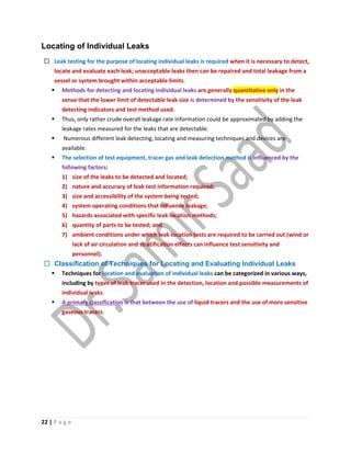 ASNT Leak Testing (LT) Level III Notes-Dr. Samir Saad | PDF