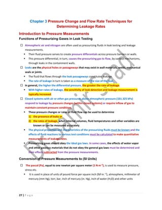 ASNT Leak Testing (LT) Level III Notes-Dr. Samir Saad | PDF