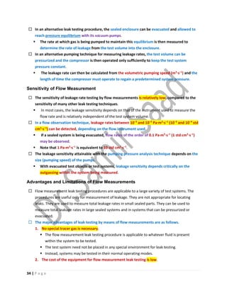 ASNT Leak Testing (LT) Level III Notes-Dr. Samir Saad | PDF