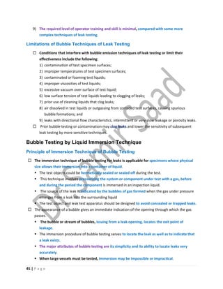 ASNT Leak Testing (LT) Level III Notes-Dr. Samir Saad | PDF
