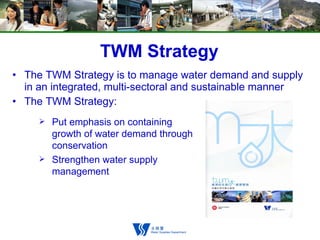 City Speak XII - Water We Drink: LT Ma of Water Supplies Department Slide 18