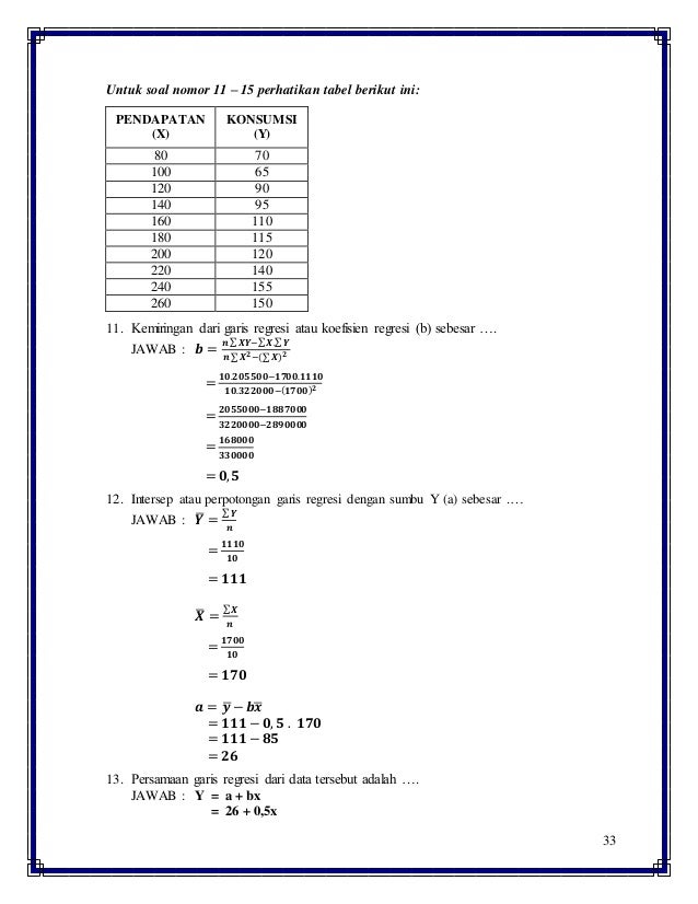 Contoh Soal Statistika Deskriptif Dan Jawaban Bsi Contoh Soal Dan Materi Pelajaran 6