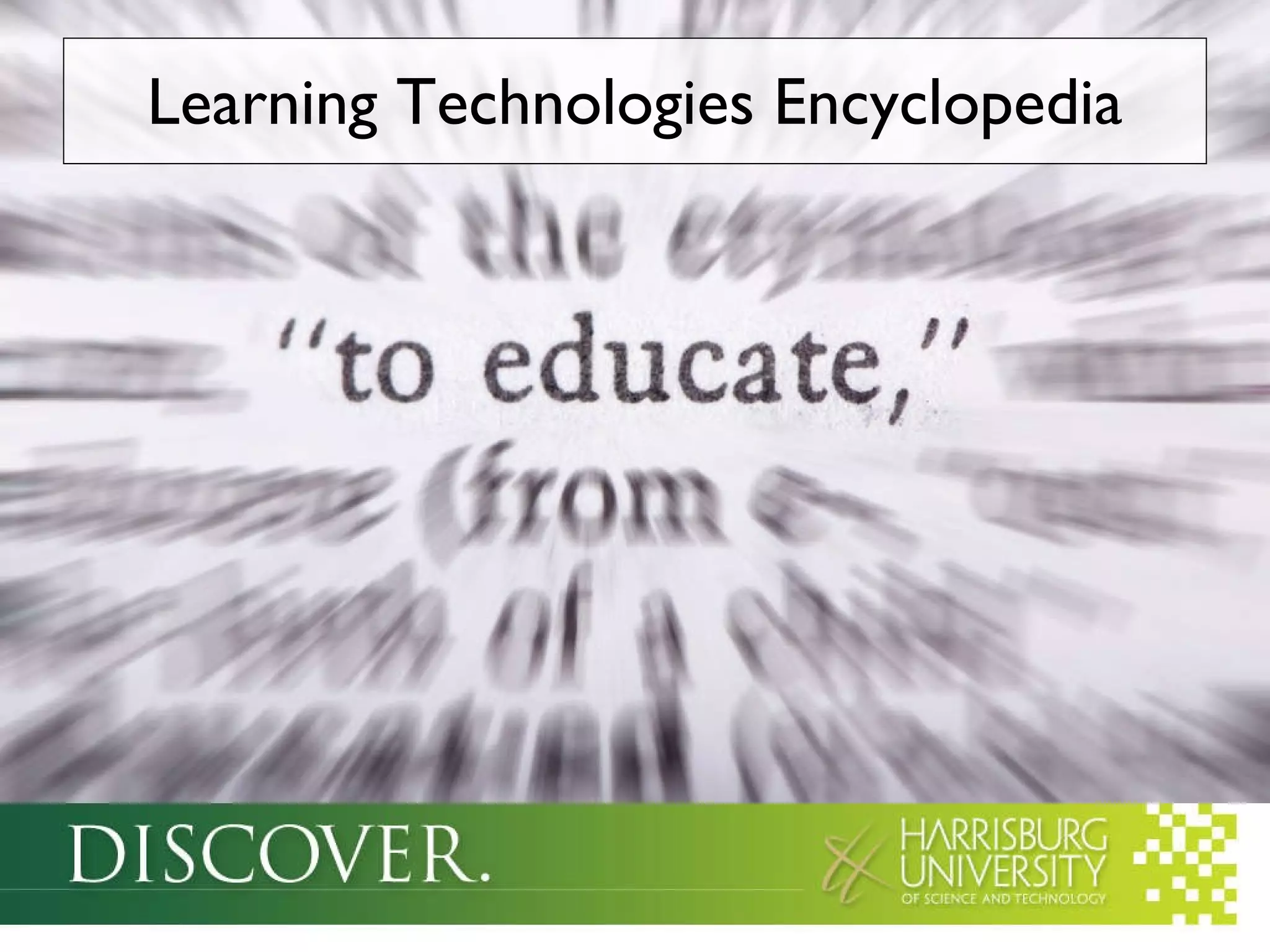 Learning Technologies Encyclopedia 