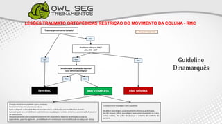 LESÕES TRAUMATO ORTOPÉDICAS RESTRIÇÃO DO MOVIMENTO DA COLUNA - RMC
Guideline
Dinamarquês
 