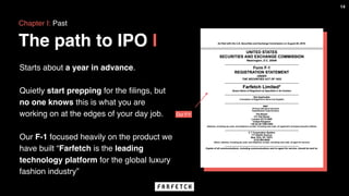 Sara Wood - Before and after IPO Slide 14