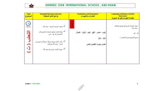 LTP Grade 1.pptx work plan for Arabic language teaching | PPTX