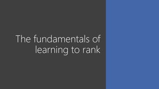 Learn Ranks Neural Learning to Rank | PPTX