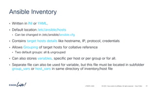 Ansible zero to hero Cisco Network automation | PDF