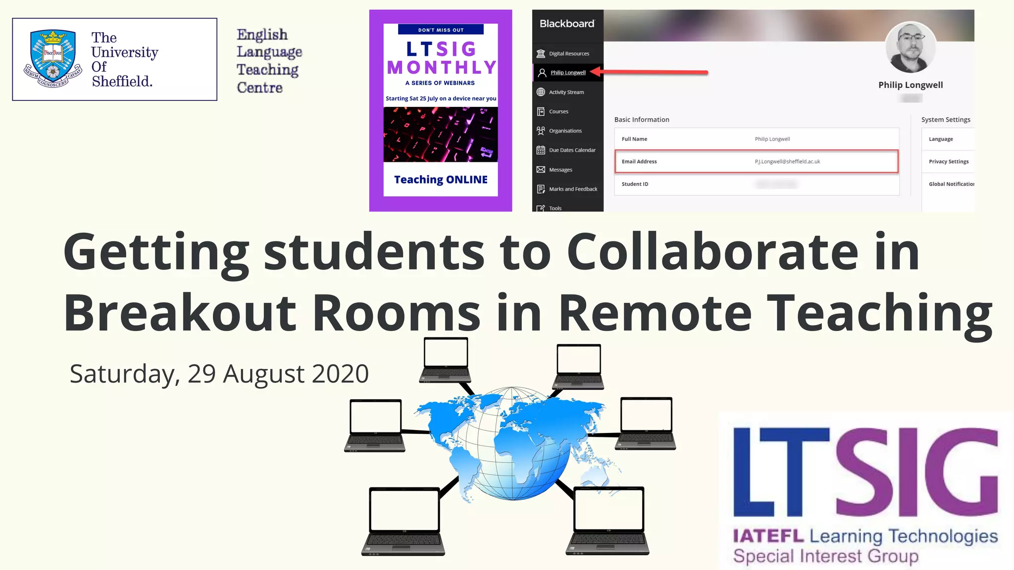 Getting students to Collaborate in
Breakout Rooms in Remote Teaching
Saturday, 29 August 2020
 