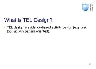 Technology Enhanced Learning Design Briefing | PPTX