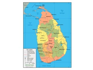 Map of Sri
 Lanka
 