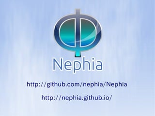 http://github.com/nephia/Nephia
http://nephia.github.io/
 