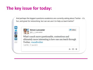 The key issue for today:

 