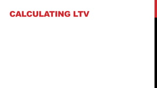 CALCULATING LTV

 