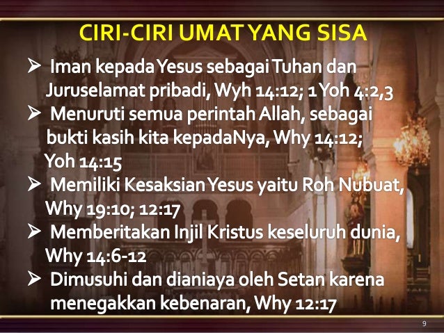 Khotbah Rohani Gereja yang Benar (Umat yang sisa di akhir