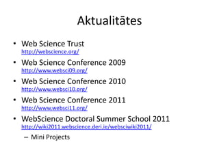 Web Science 15.09.2011 Slide 14